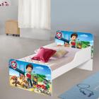 Cama MDF caminha para quarto crianças meninos decoração adesivada personagem