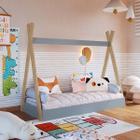 Cama Montessori Infantil tipo Cabana Azul