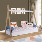 Cama Montessoriana Infantil Com Colchão 68cm x 148cm Branco Pyke Shop Jm