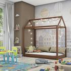 Cama Montessoriana Infantil Madeira Maciça Madri Espresso Móveis Mogano