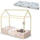 Cama Montessoriana Liv Rose Natural com Colchão Matic - Matic Moveis