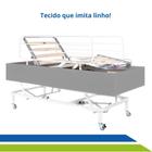 Cama Motorizada Articulada Pilati 3 Movimentos com Regulagem de Altura, Rodas e Grade