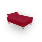 Cama para Cachorro Caminha Pet Gato Cachorro Confortavel Resistente Sofazinho Bete Suede Vermelho