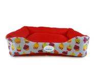 Cama para Cachorro e Gato Pet Cão Kent estampa cupcake lavável P