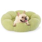 Cama para Cachorro Lesure - Formato de Donut Calmante com Flores - Para Cães Médios
