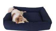 Cama para Cachorro Médio Porte 88x68 cm Marinho Acquablock