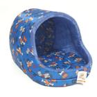 Cama para Cachorro ou Gato (MODELO IGLU NYLON) Caminha Pet PEQUENA 34cm x 40cm x 30 cm- Muito Confortável - AZUL