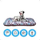 Cama Para Cachorros Grandes Colchonete Pet 100x80 Tamanho Gg - Abstrato Azul