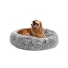 Cama para cães Bedfolks Calming Donut 36 cm redonda fofa cinza escuro