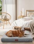 Cama para cães Hogeni Ortopédica Impermeável e Lavável à Máquina Cinza