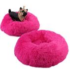 Cama Para Pets 40cm Donut Felpudo ROSA