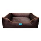 Cama para pets de porte Grande confortável suede com zíper