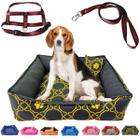 Cama Pet Cachorro Gato Quadrada Estampada 62 X 62 X 18 G +