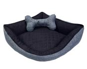 Cama Pet De Canto Luna Impermeável Média Chumbo