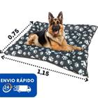 Cama Pet Gigante Para Cães e Gatos Colchonete Pet 75x1,15 Com Zíper Colchonete Fundo Emborrachado