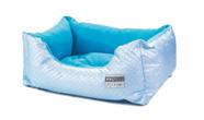 Cama pet retangular milao azul m