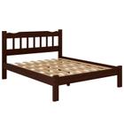 Cama Queen New Perola Reforçada Cor Castanho - Nemargi