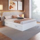 Cama Queen Tókio com 4 Portas Branco - Art In Móveis