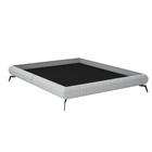 Cama Queen Troya Linho Cinza - Perfan