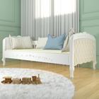 Cama Sofá com Estofado Capitonê Infantil Versailles Branco - Timber