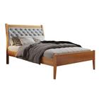 Cama Solteiro 90cm Vivare Amêndoa Mel/Tecido Welutop Josandro - Móveis Josandro