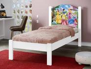 Cama Solteiro Adesivada Castelo 100% Mdf - Extrado Madeira - P/Colchão 188 x 88 - AQUI&MOVEIS