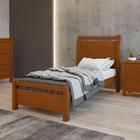 Cama Solteiro Ambiente Reali 90 Frassino - Lopas