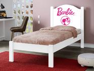 Cama Solteiro Barbie Menina Branca Em Mdf Qualidade