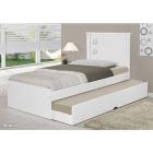 Cama Solteiro Barcelona Com Auxiliar - Branco - Tebarrot