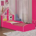 Cama Solteiro Casinha 090 Cm Pink Plc