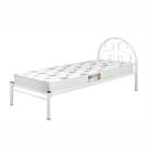 Cama Solteiro De Aço Tubular Com Escada 022 Branco