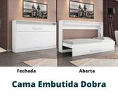 Cama Solteiro de Parede Dobrável Framar (Ideal para pequenos espaços)