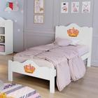 Cama Solteiro Infantil Princesa MDF Branco Basoto