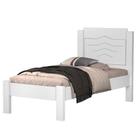 Cama Solteiro Jade Branco - CasaH