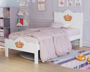 Cama Solteiro Princesa Coroa Nina Infantil c/ Colchao