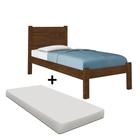 Cama Solteiro Reforçada MDF Com Colchão Malbec Framar