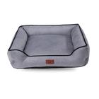 Cama Suede Pet Cães Cachorro Porte Médio Super Macia Com Zíper 60 X 60 Cm