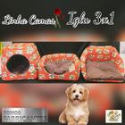 Cama toca Iglu 3x1,nr.2, almofada removível e lavável, raças pequenas, cães e gatos