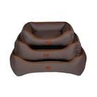 Cama Urban Puppy Retangular Confort Sarja Lisa Cinza para Cães e Gatos - Tamanho P