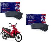 Câmara de Ar Motocicleta Authomix Dianteira Aro 17 + Traseira Aro 17 Crypton 105 115 Todas - CG17