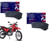 Câmara de Ar Motocicleta Authomix Dianteira Aro 19 + Traseira Aro 17 Xtz 150 Crosser Nxr 125 150 160 Bros - CA19 CJ17