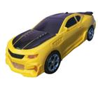 Camaro Amarelo Vira Robo Bate Volta Musical 1/18 - Net Toy