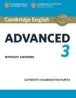 Cambridge English Advanced 3 - Student's Book Without Answers - Cambridge University Press - ELT