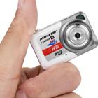 Câmera Bewinner Digital Ultra Mini 58g com cartão TF de 32GB prateado