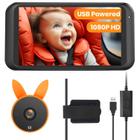 Câmera de carro de bebê Babyvue BV2 USB Plug-Play 1080P 4,5"