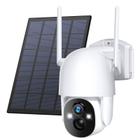 Câmera de segurança Poyasilon Solar Wireless 3MP 2K FHD WiFi