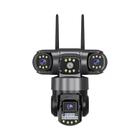 Câmera de Segurança WiFi 4G com Zoom 10X e Lente Tripla de 12MP - Monitoramento Interno e Externo