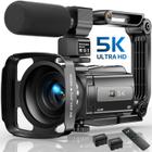 Câmera de vídeo FJFJOPK 5K 48MP UHD Wifi Night Vision Vlogging