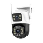 Câmera De Vigilância WiFi 6K 12MP Zoom 8X 3 Lentes Rastreamento Automático 8MP IP Smart Home CCTV
