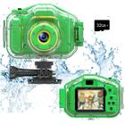 Câmera infantil impermeável Agoigo HD 5MP 1080P 32GB com estojo verde